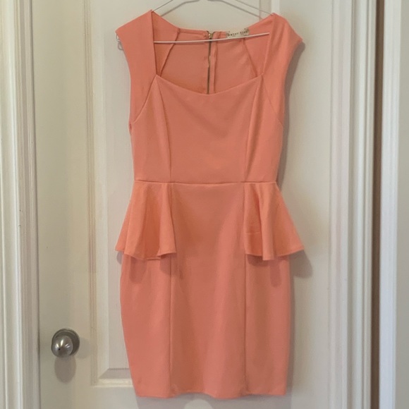 Peach dress by Amber Blue - Picture 1 of 4